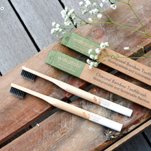 Load image into Gallery viewer, Charcoal Infused Bamboo Toothbrush